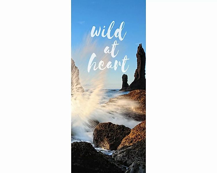 Trtapete "Wild heart" 0,91x2,11 m / selbstklebende Folie günstig online kaufen
