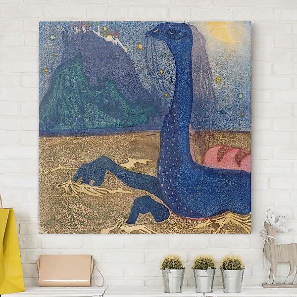 Leinwandbild Kunstdruck - Quadrat Wassily Kandinsky - Mondnacht günstig online kaufen