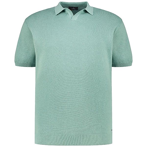 RAGMAN Strick-Poloshirt Farbe mint Größe: 5XL günstig online kaufen
