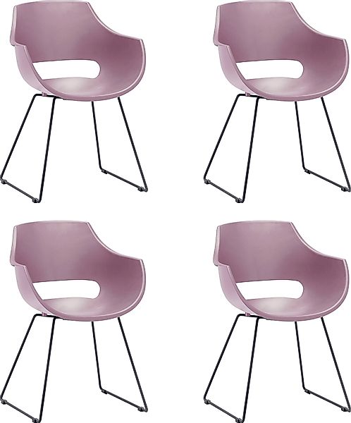MCA furniture Schalenstuhl »Rockville« (Set) 4 Stk.4er-Set, Kufe, Kunststof günstig online kaufen