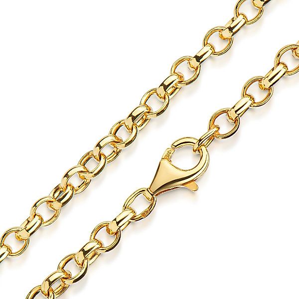 Materia Gliederkette Erbskette Gold oval 4mm günstig online kaufen