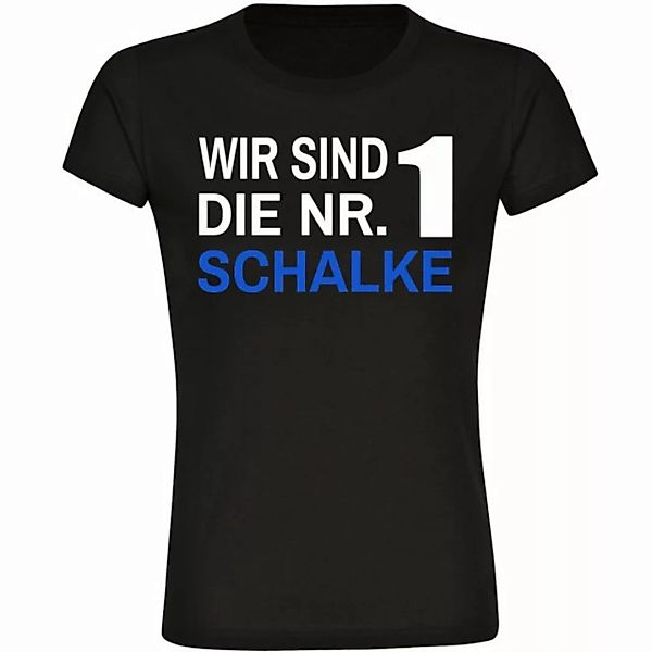 multifanshop T-Shirt Damen Schalke - Wir sind die Nr. 1 - Frauen günstig online kaufen
