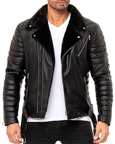 Reichstadt Bikerjacke Herren Kunstleder Jacke RS008 günstig online kaufen