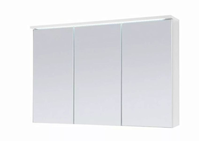 Aileenstore Badmöbel Spiegelschrank DUO mit LED Beleuchtung grau günstig online kaufen