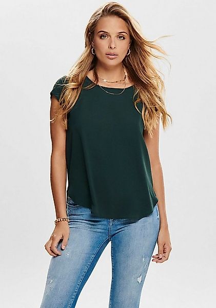 ONLY Kurzarmbluse ONLVIC – feminines Blusenshirt in lockerer Form regular f günstig online kaufen