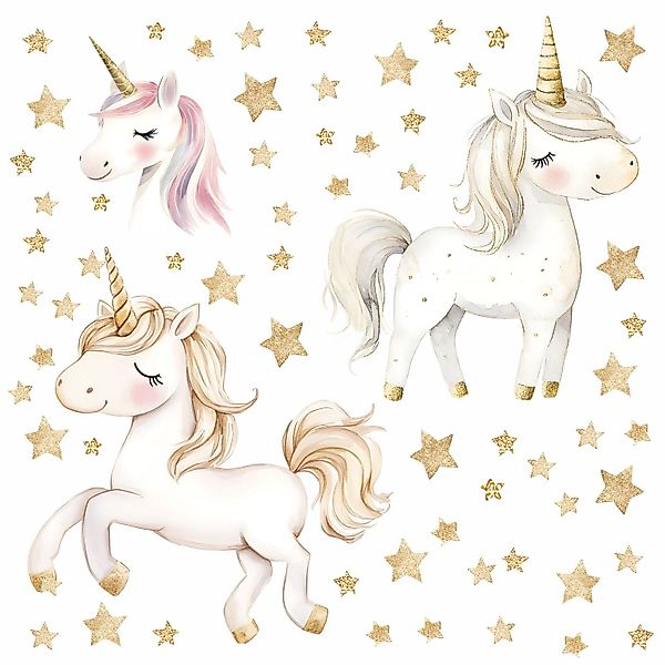 nikima Wandtattoo 256 Wandtattoo Einhorn weiß günstig online kaufen