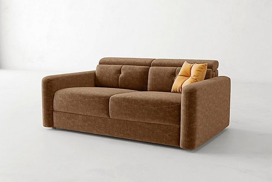 moebeloutlet.de Schlafsofa Seattle Schlafsofa aus Stoff Ambra, Richtiges Be günstig online kaufen