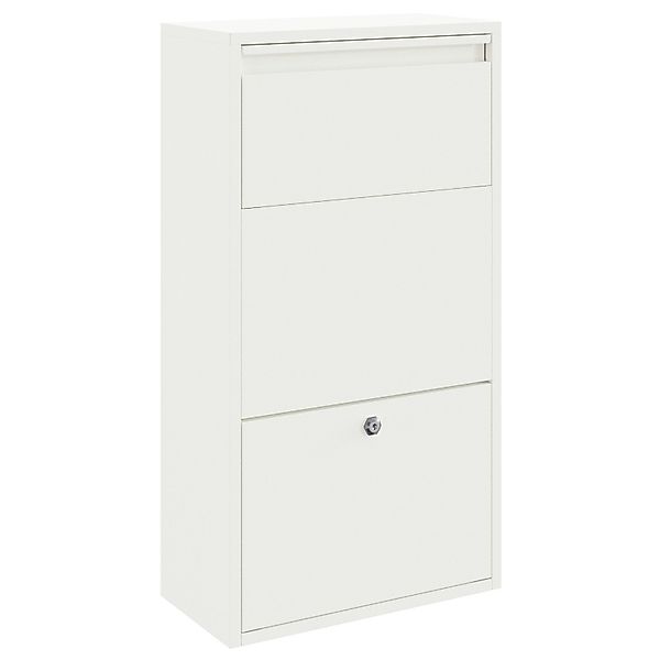 vidaXL Briefkasten Paketbox Weiß 44x22x82 cm günstig online kaufen