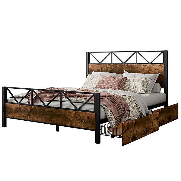 Flieks Metallbett, Doppelbett Kinderbett 140x200cm mit günstig online kaufen