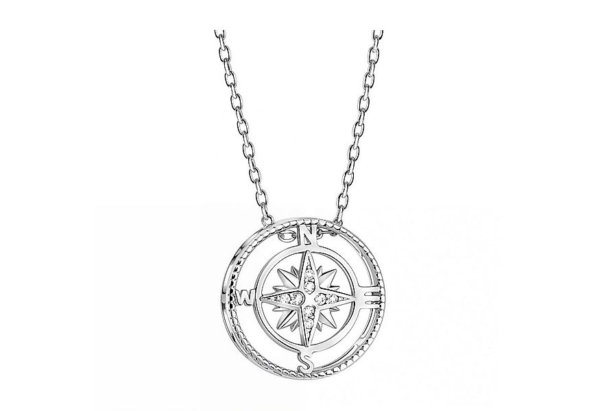 Sofia Milani Kette mit Anhänger Kompass, 925 Silber Damen Schmuck - N0397 günstig online kaufen