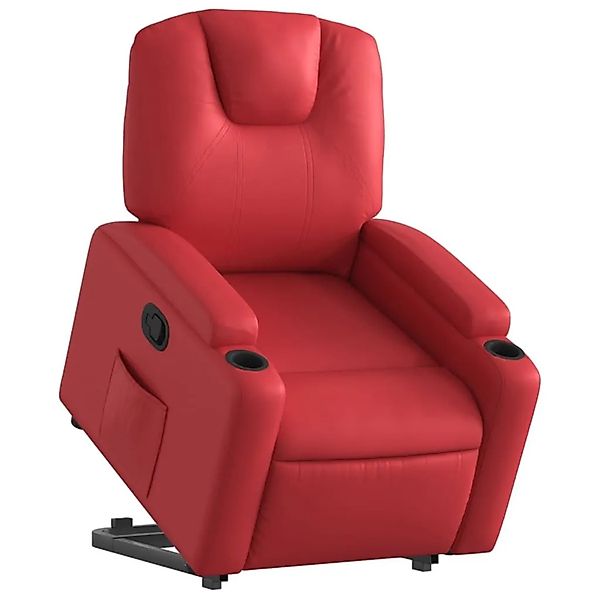 vidaXL Relaxsessel mit Aufstehhilfe Rot Kunstleder 3204435 günstig online kaufen