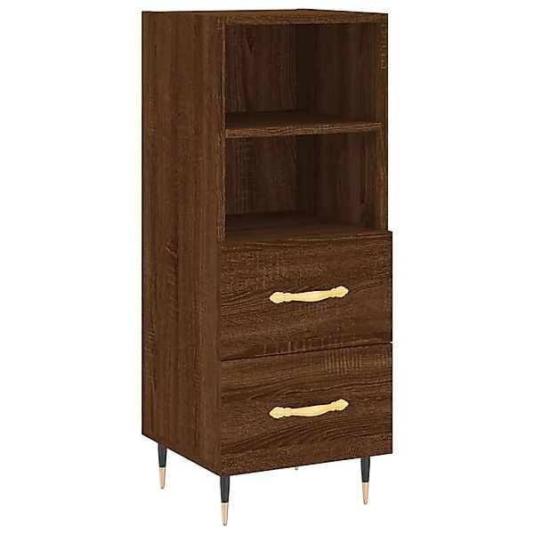 vidaXL Sideboard Braun Eichen-Optik 34,5x34x90 cm Holzwerkstoff 828651 günstig online kaufen