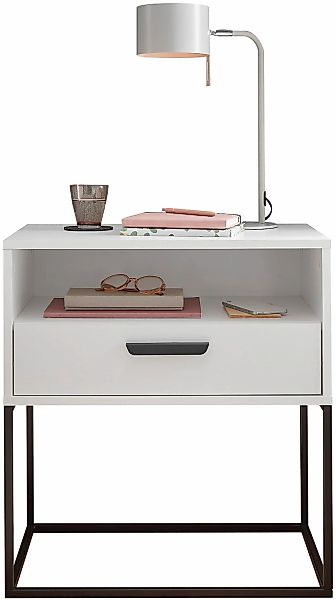 Schlafkontor Nachtkommode "Cudro Nachttisch auf Fußgestell" mit einem offen günstig online kaufen