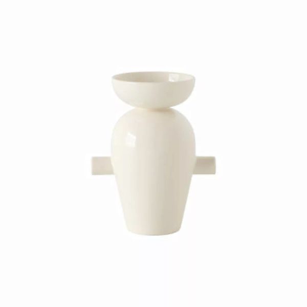 Vase Momento JH40 keramik weiß / Jaime Hayon - L 19,3 x H 28,8 cm - &tradit günstig online kaufen
