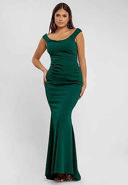 Goddiva Maxikleid Off The Shoulder Scuba günstig online kaufen