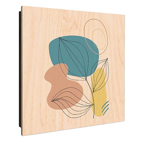 Banjado Schlüsselkasten Holz 30x30cm Schwarz Scharnier Rechts 50 Haken Desi günstig online kaufen