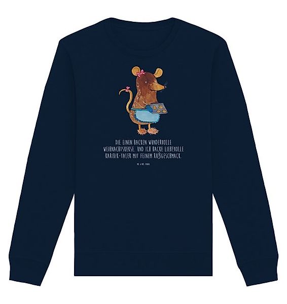 Mr. & Mrs. Panda Longpullover Maus Kekse Größe L - French Navy - Geschenk, günstig online kaufen