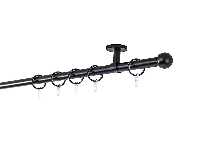 ondeco Gardinenstange Rundrohr Deckenabstand 4cm Ball, günstig online kaufen