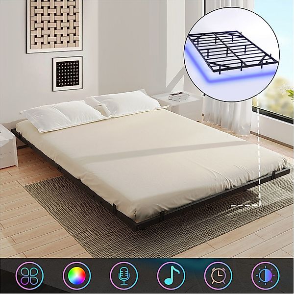 OULENBIYAR Bettgestell Doppelbett 140x200cm, Visuell Schwebendes günstig online kaufen