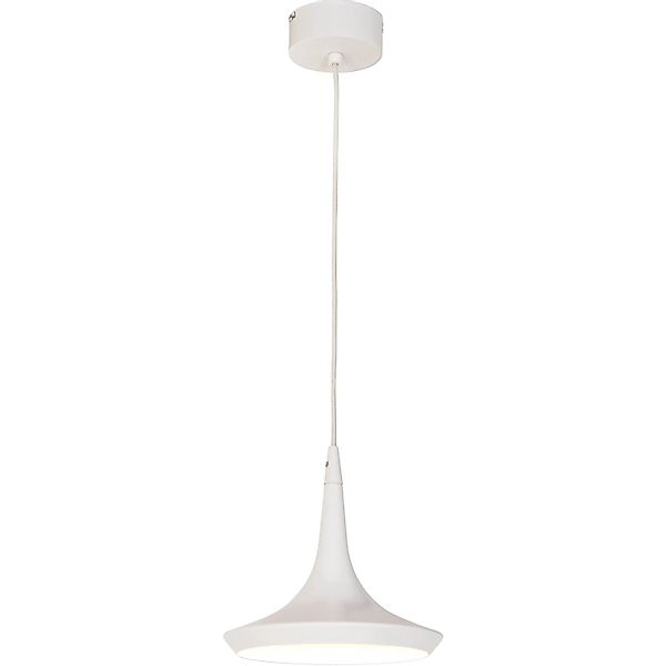 Näve LED-Pendelleuchte Oslo Trumpet Weiß Ø 22 cm x 150 cm günstig online kaufen