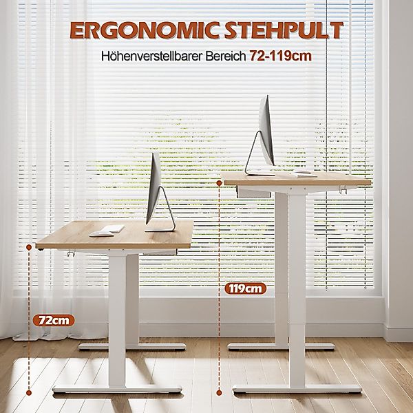 HOMALL Schreibtisch Höhenverstellbarer Schreibtisch elektrischer mit günstig online kaufen