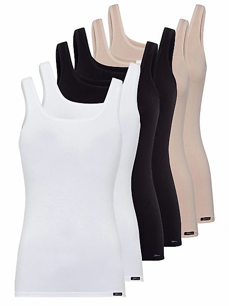 Skiny Achseltop "6er Pack Damen Tank Top Cotton Tank Top", (Spar-Pack, 6 St günstig online kaufen