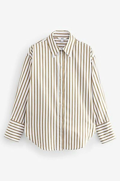 Next Langarmbluse Oversize-Hemd aus Baumwolle (1-tlg) günstig online kaufen
