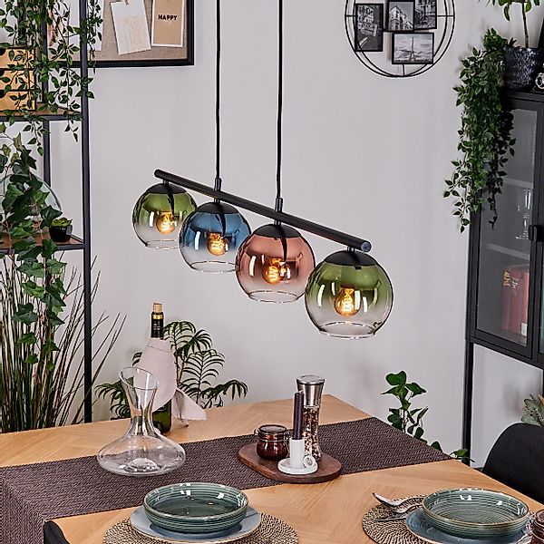 hofstein Pendelleuchte Hängelampe aus Metall/Glas in günstig online kaufen