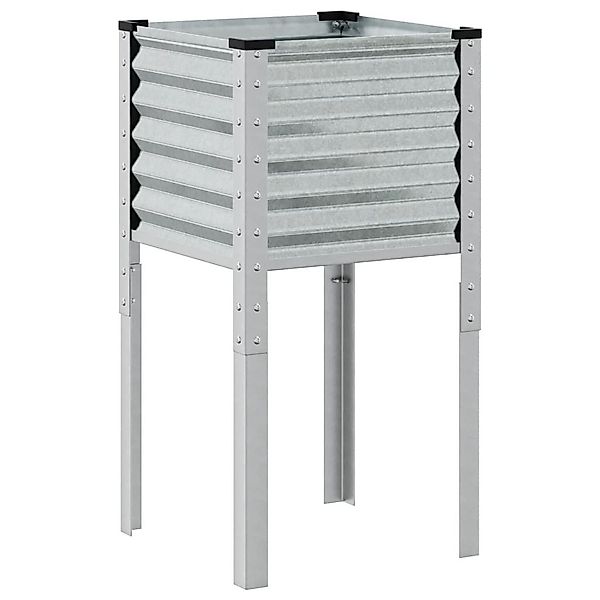 vidaXL Blumentopf Pflanzkübel 45x45x88 cm Verzinkter günstig online kaufen