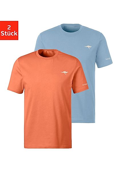 KangaROOS T-Shirt (2er-Pack) mit KangaROOS Print günstig online kaufen