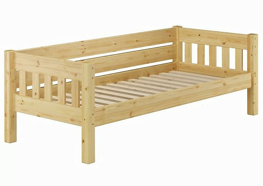 ERST-HOLZ Bett Stabiles Futonbett Kieferbett 90x200 Massivholz, Kieferfarbl günstig online kaufen