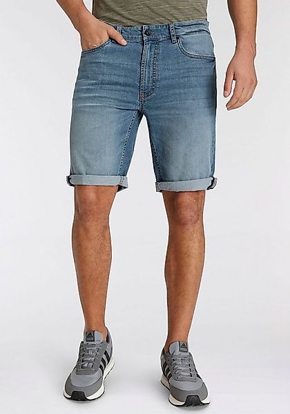 H.I.S Jeansshorts DEYO gerader Schnitt, Used-Waschung, niedrige Leibhöhe günstig online kaufen