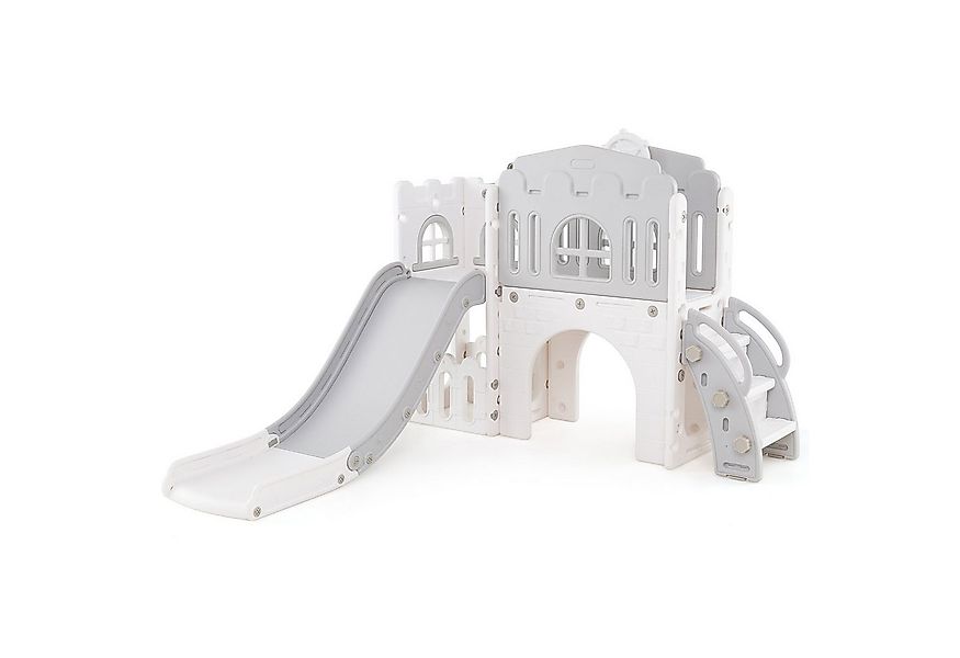COSTWAY Rutsche, 9 in 1 Kinderrutsche mit Klettergerüst und Tunnel günstig online kaufen