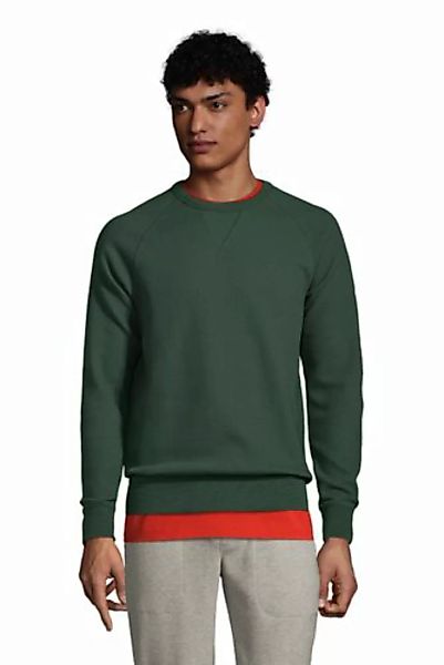 Sweatshirt mit Waffelstruktur, Herren, Größe: XL Normal, Grün, Jersey, by L günstig online kaufen