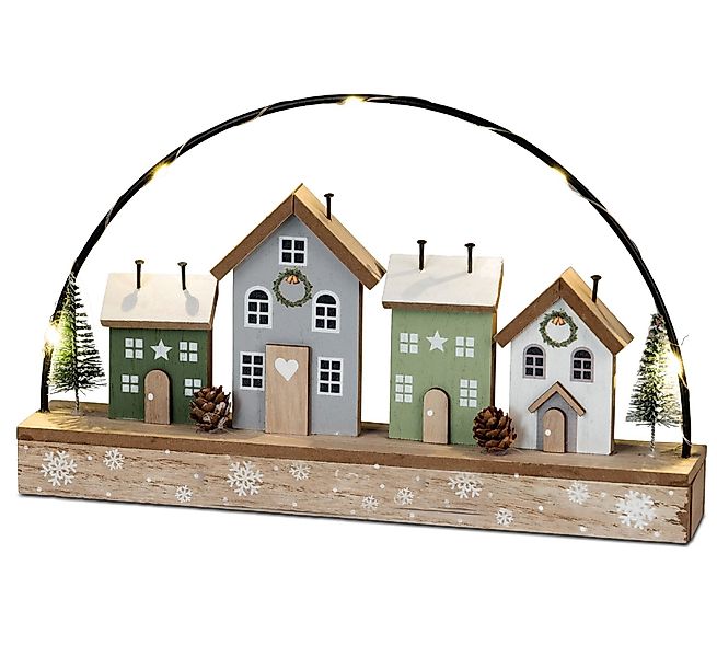 formano LED Tischleuchte Häuser, Mit Timerfunktion, günstig online kaufen