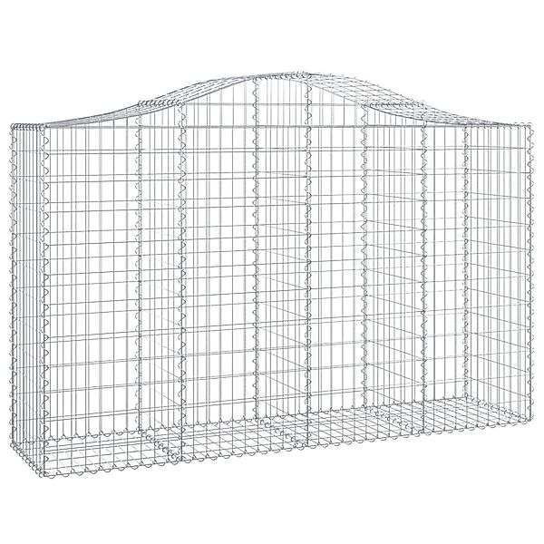 vidaXL Gabionen mit Hochbogen 5 Stk 200x50x120/140cm Eisen 1562712 günstig online kaufen