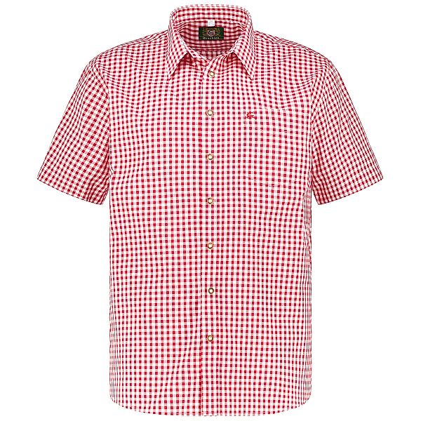 Orbis Trachtenhemd aus Baumwollmischung Farbe rot Größe: 4XL günstig online kaufen
