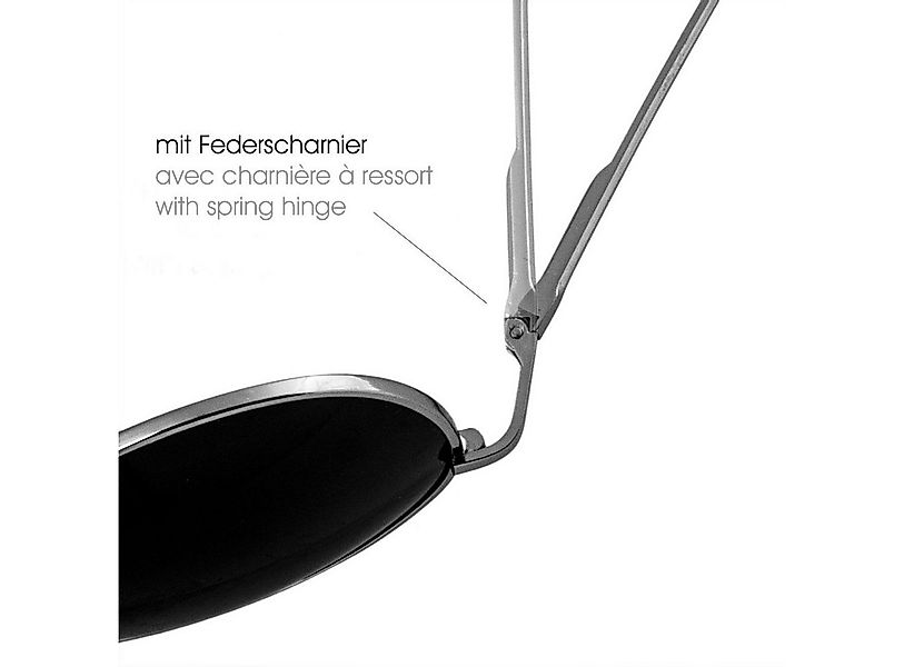 Caspar Sonnenbrille SG013 klassische Unisex Retro Pilotenbrille günstig online kaufen