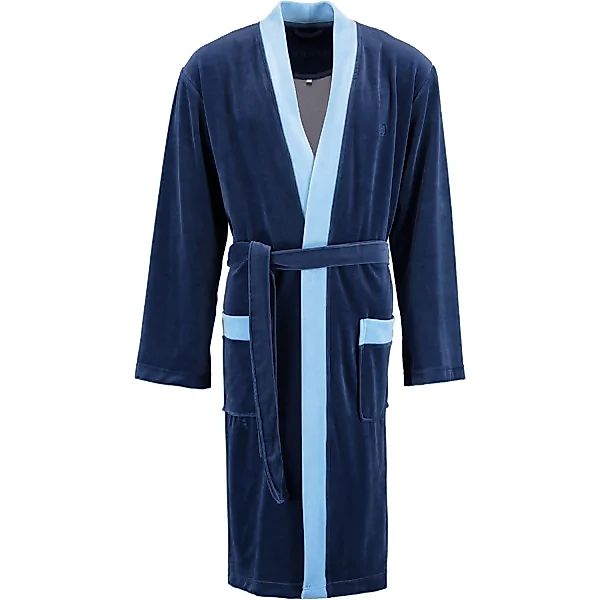 bugatti Herren Bademantel Kimono Tommaso - Farbe: marine blau - 493 - S günstig online kaufen