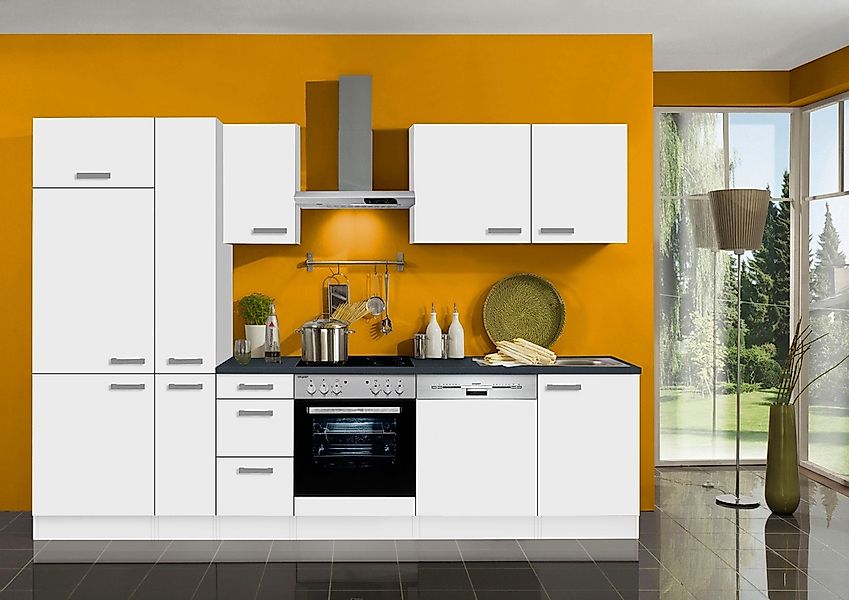 OPTIFIT Küchenzeile "Odense" mit E-Geräten, Breite 300 cm mit 28 mm starker günstig online kaufen