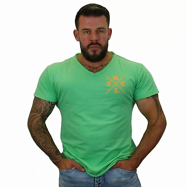 BRACHIAL THE LIFESTYLE COMPANY T-Shirt Brachial T-Shirt "Move" mintgrün/ora günstig online kaufen