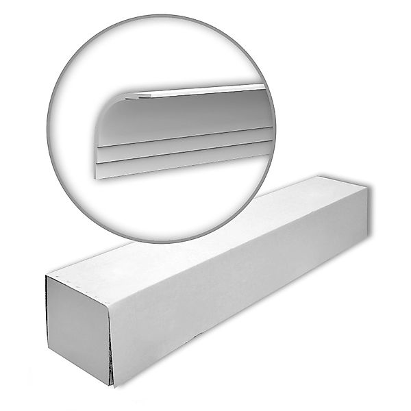 PROFHOME 650243-Box Eckleisten 1 Karton Set mit 4 Deckenleisten 8 m Weiß günstig online kaufen