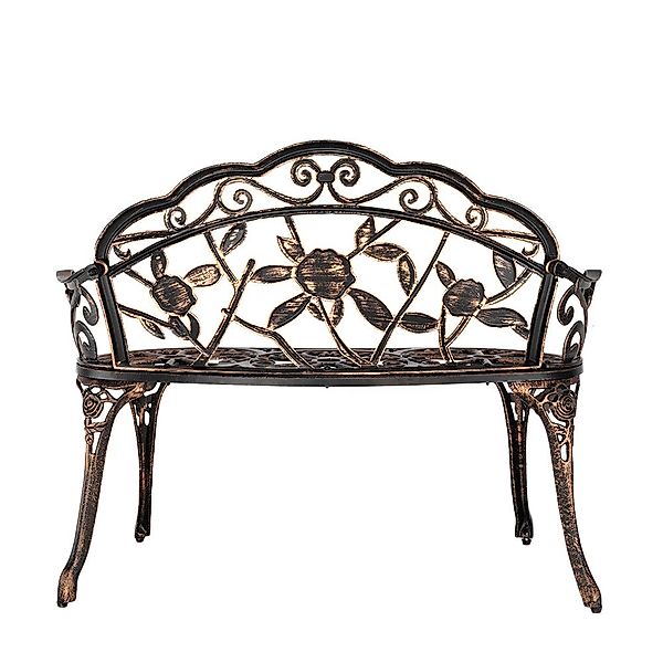 VINGLI Bank Gartenbank Metall Aluminium Rose, günstig online kaufen