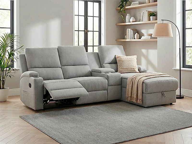 OTTO home Ecksofa "NAPORI Multimediasofa, 3er Kinosessel XXL, L-Form, 3 Bez günstig online kaufen
