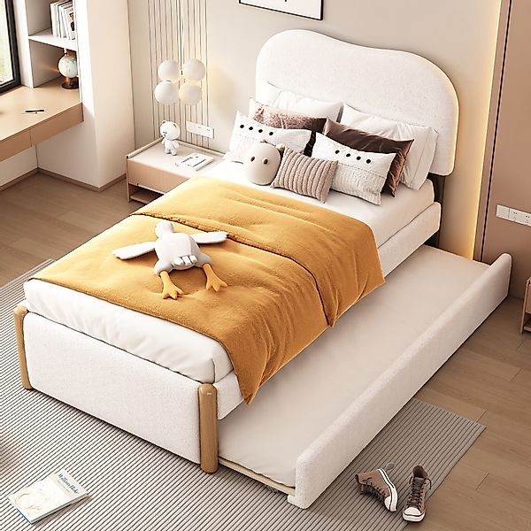 STILVORA Polsterbett 90×200 mit ausziehbett,Kinderbett mit günstig online kaufen