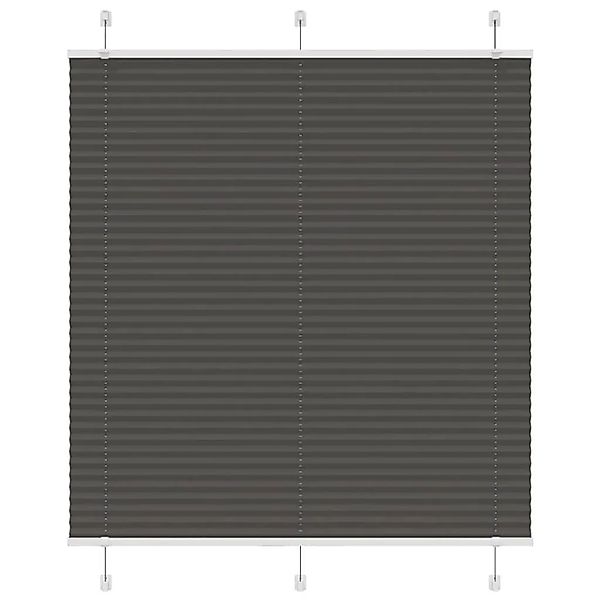 vidaXL Plissee Schwarz 120x150 cm Stoffbreite 119,4 cm Polyester 4015147 günstig online kaufen