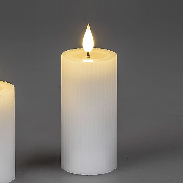 formano LED-Kerze Streifen, mit Timerfunktion, Weiß, günstig online kaufen