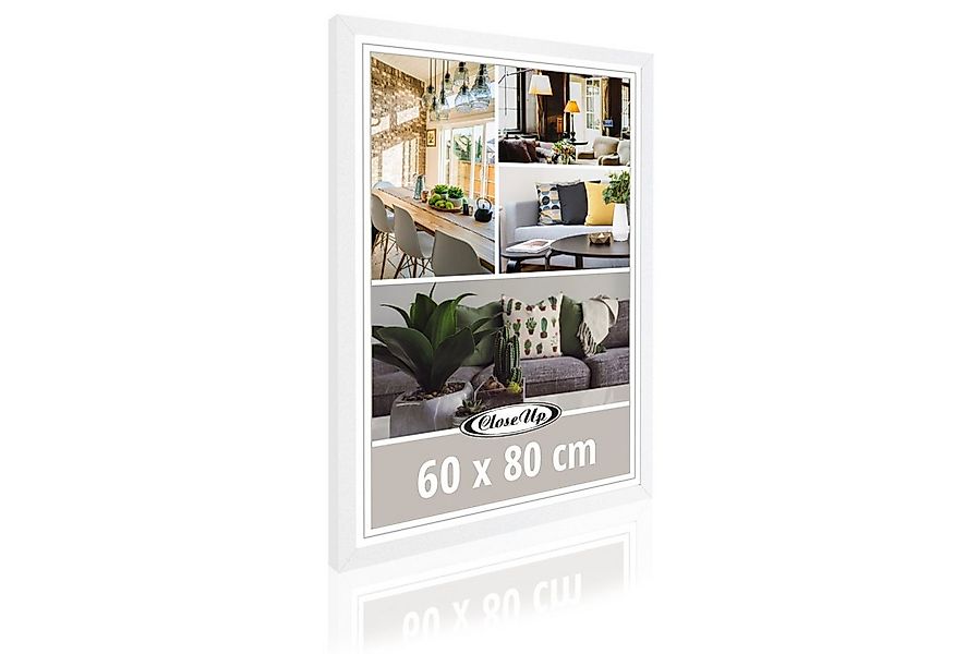 Close Up Bilderrahmen Posterrahmen 60 x 80 cm Holzdekor weiß günstig online kaufen