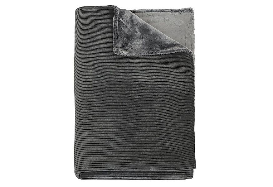 Wohndecke Ella, Herlag, Kord-Fleece-Kombination, Waschbar, ca. 150x130cm, A günstig online kaufen