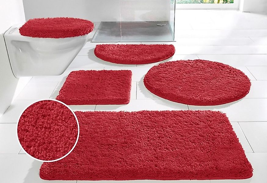 my home Badematte »Sanremo, Badvorleger, Badezimmer Teppich, sehr weich«, r günstig online kaufen